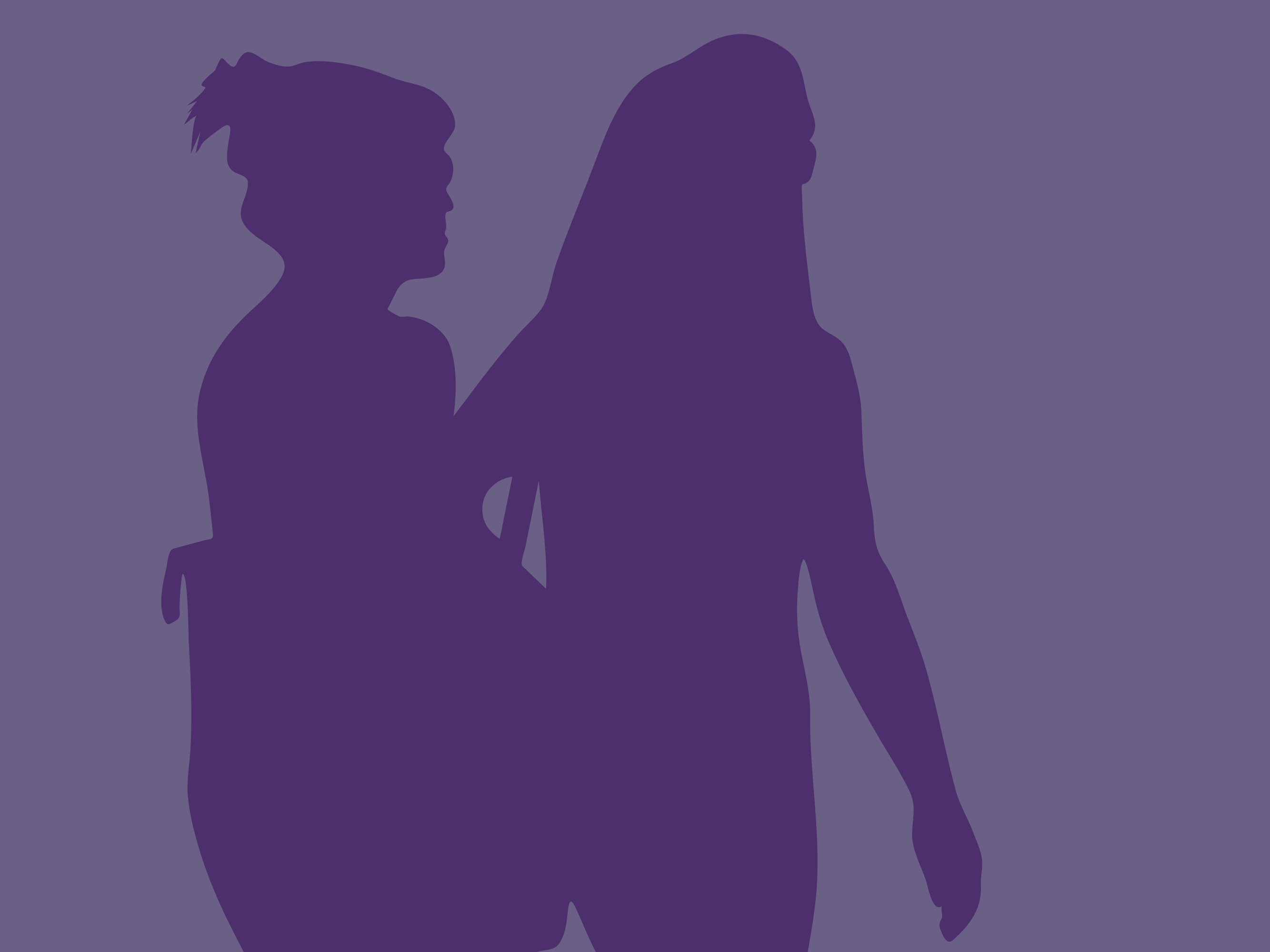 Olivia and Lisa Blue Hair