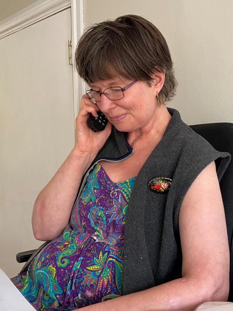 Person we support on the phone