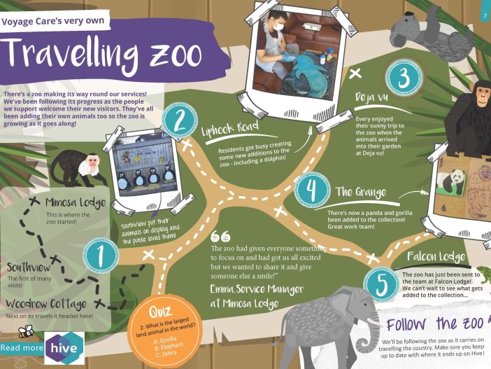 Voyage Care’s very own traveling zoo