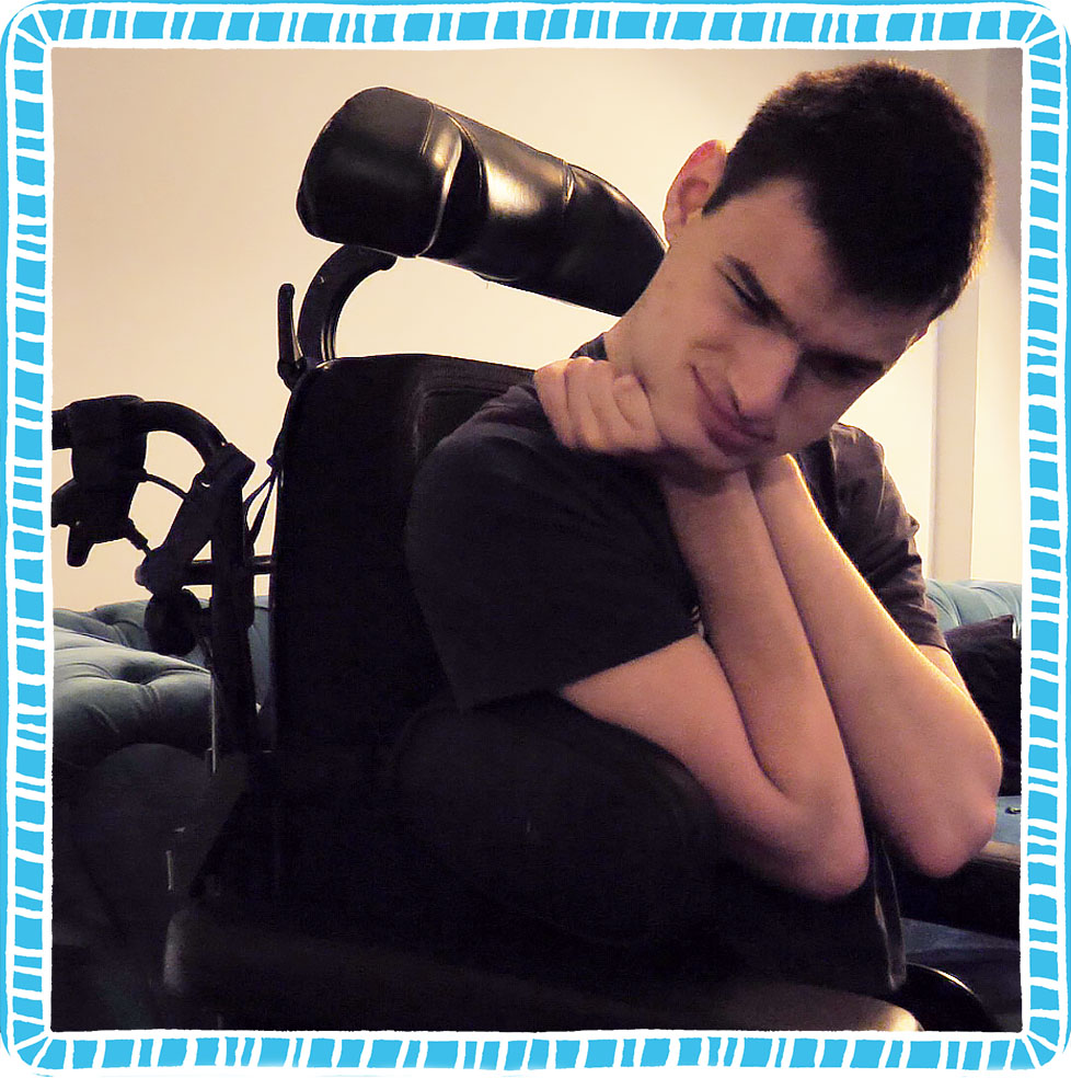 A picture of Thomas, a person we support at Children's Complex Care. 