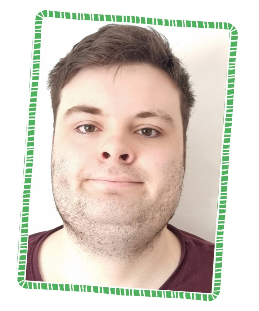 A picture of Alistair, a person we support. 