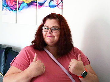 Shona’s focusing on the future with our consistent support.