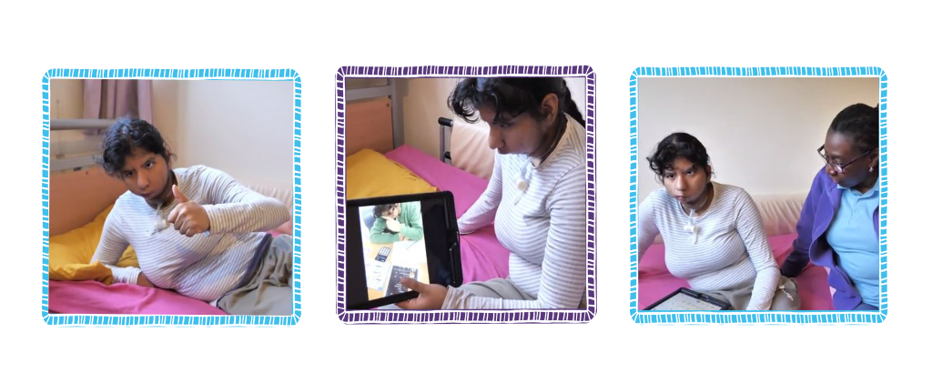 Three images of Samira.