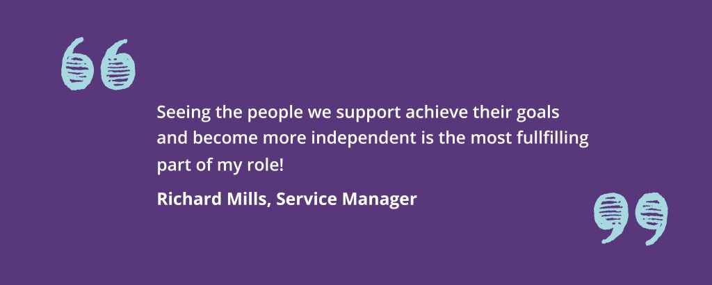 Quote from Service Manager, Richard Mills.