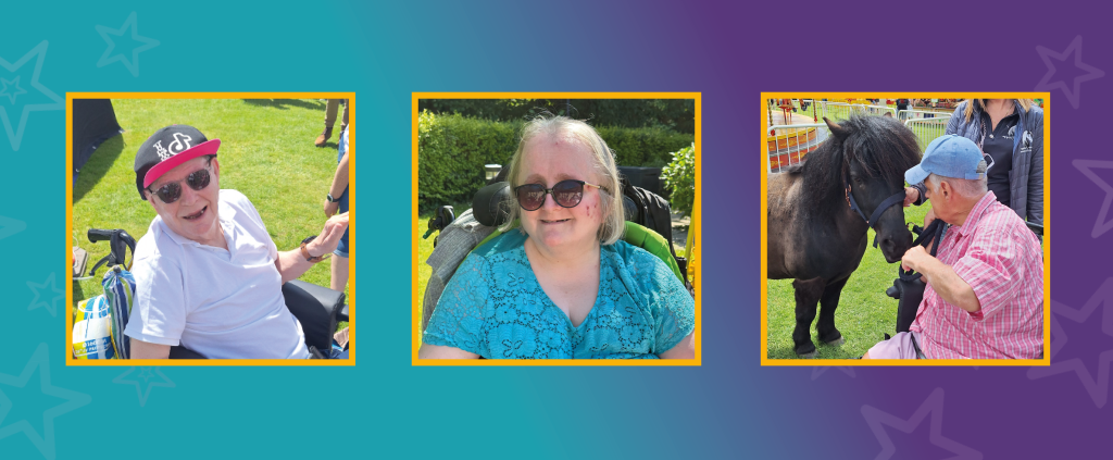 Three people in a photo who attended the Awakening Festival.