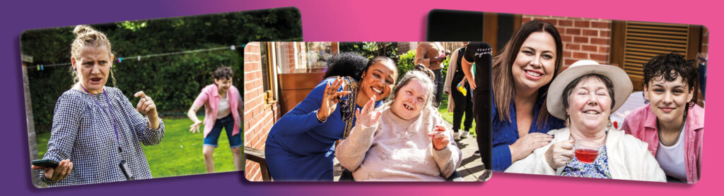 A collage of pictures from Summerfield Court's open day.