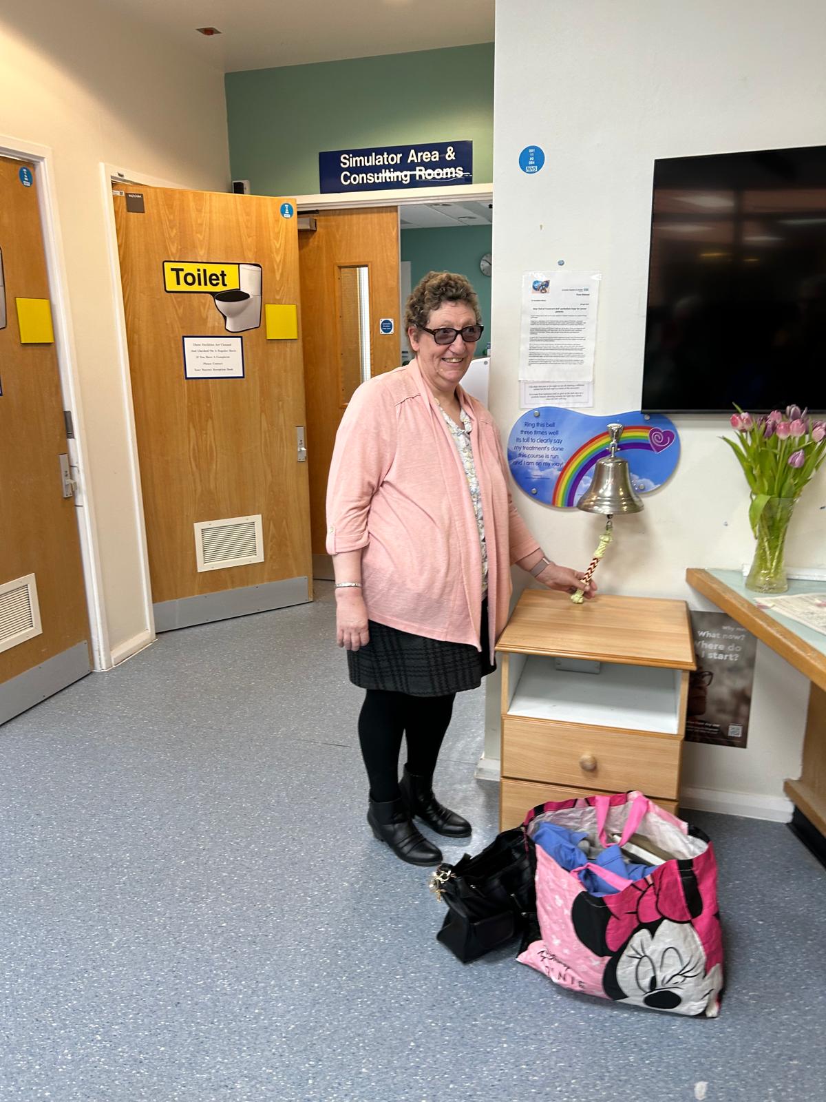 Ringing the bell marked the end of Tammy’s breast cancer journey!